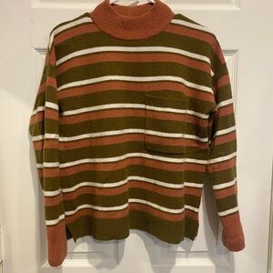 Madewell Striped Mockneck Sweater